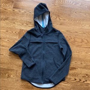 Ivivva size 10 fleece lined charcoal jacket